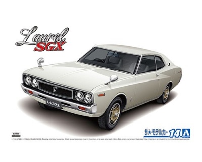 SLEVA 100,-Kč 20% DISCOUNT - NISSAN KHC130 LAUREL HT 2000SGX '72 1/24 - Aoshima