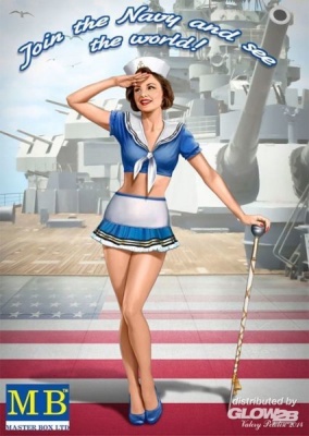 SLEVA 100,-Kč 39% DISCOUNT - Pin-up series,Kit No.4 Suzie in 1:24 - MB Master Box