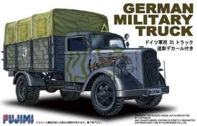 SLEVA 120,-Kč  32% DISCOUNT - German military truck camouflage with decal 1:72 - Fujimi