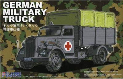 SLEVA 120,-Kč 32% DISCOUNT - German Military Truck Rescue Vehicle Specification 1:72 - Fujimi