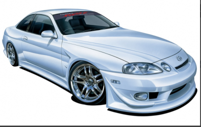 SLEVA 130,-Kč 20% DISCOUNT - Toyota Vertex JZZ30 Soarer 1996 1/24 - Aoshima