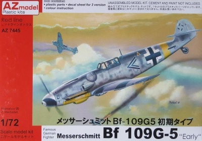 SLEVA 132,-Kč 30% DISCOUNT - Bf 109G-5 Early 1/72 - AZ Model