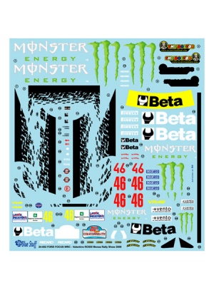 SLEVA 141,-Kč 29% DISCOUNT - Ford Focus WRC V.Rossi Monza 2009 - Blue Stuff