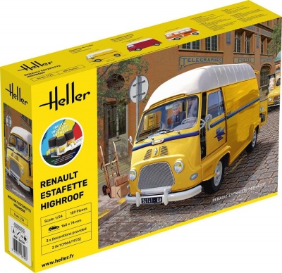 SLEVA 153,- Kč 20% DISCOUNT RETRO Starter kit ESTAFETTE HIGH ROOF 1/24 - Heller