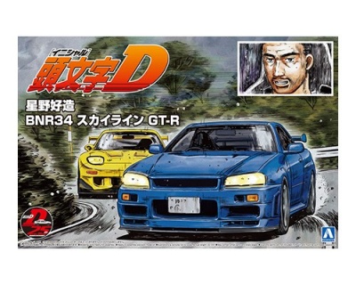 SLEVA 180,-Kč 26% DISCOUNT - Initial D BNR34 Skyline GT-R Hoshino Custom 1/24 - Aoshima