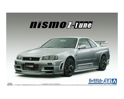SLEVA 191,-Kč 30% DISCOUNT - NISMO BNR34 SKYLINE GT-R Z-tune '04 1/24 - Aoshima