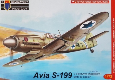 SLEVA 20% DISCOUNT - Avia S-199 s olejovým chladičem 1/72 – Kovozávody Prostějov