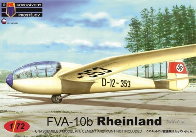 SLEVA 20% DISCOUNT -FVA-10b Rheinland (Šídlo) 1/72 – Kovozávody Prostějov