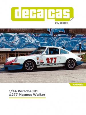 SLEVA 20% DISCOUNT - Porsche 911 sponsored by Magnus Walker 1/24 - Decalcas