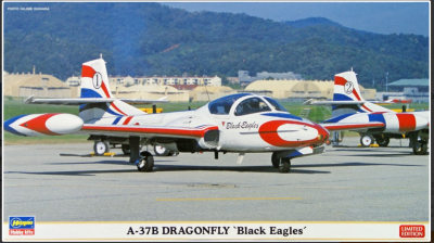 SLEVA 204,-Kč  30% DISCOUNT - A-37B Dragonfly "Black Eagles" (2 plane set) 1/72 - Hasegawa