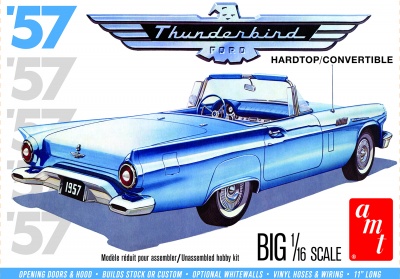 SLEVA 210,-Kč 16%DISCOUNT- FORD THUNDERBIRD 1957 1:16 - AMT