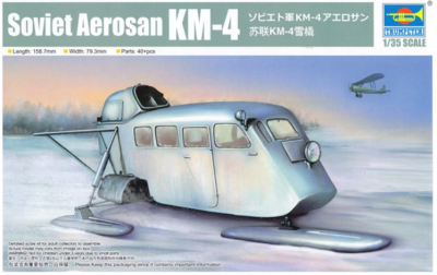 SLEVA  22% DISCOUNT - Soviet Aerosan KM-4 1/35 - Trumnpeter