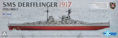 SLEVA 231,-Kč 25% DISCOUNT - SMS Derfflinger 1917 (Full Hull with metal barrels) 1/700 - Takom