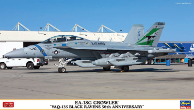 SLEVA 240,-Kč 30% DISCOUNT - EA-18G GROWLER™ “VAQ-135 BLACK RAVENS 50th ANNIVERSARY” 1/72 - Hasegawa