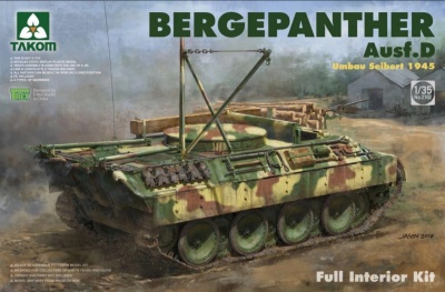 SLEVA  25% Discount - Bergepanther Ausf. D Umbau Seibert 1945, Full Interior Kit, 1:35 - Takom