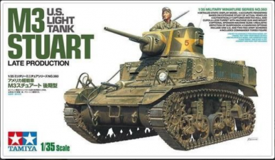 SLEVA 30% DISCOUNT - U.S. Light Tank M3 Stuart Late Production (1:35) - Tamiya