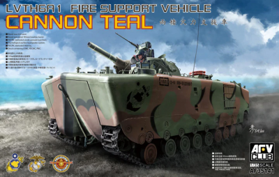 Sleva 300Kč 20% Discount LVTH6A1 Fire Support Vehicle Cannon Teal 1/35 - AFV Club