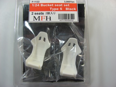 SLEVA -32% DISCOUNT - Bucket Seat Set Type S Black - Model Factory Hiro