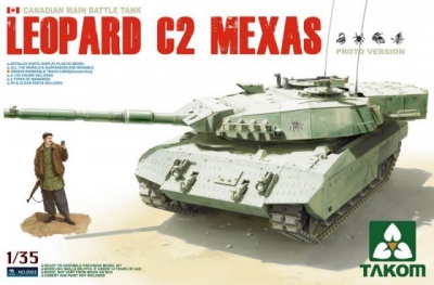 SLEVA 350,-Kč, 26% Discount - CANADIAN MAIN BATTLE TANK LEOPARD C2 MEXAS 1/35 - Takom