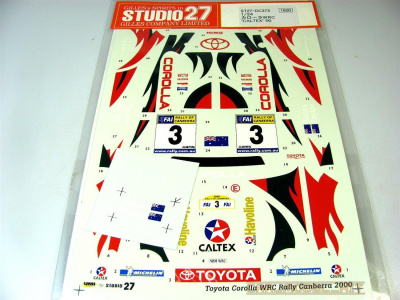 SLEVA 80,-Kč Discount 25% - Toyota Corolla WRC "Caltex" #3 Bates Australia 2000 1/24 - Studio27