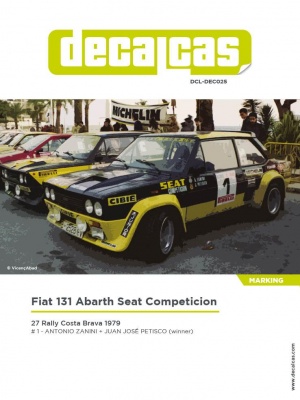 SLEVA 90,-Kč 25% DISCOUNT - Fiat 131 Abarth Seat Competicion - Decalcas