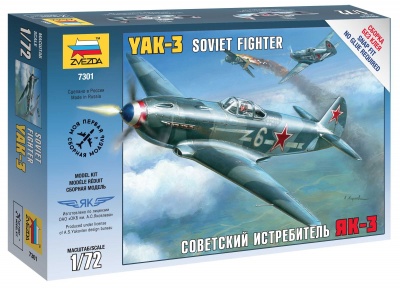 Snap Kit letadlo 7301 - Yak-3 Soviet Fighter (1:72)