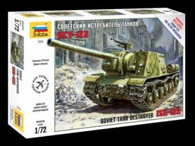 Snap Kit tank 5054 - Soviet Tank Destroyer ISU-122 (1:72) - Zvezda