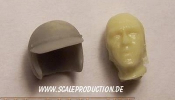 Racecar Driver head "Mc Steve" - SCALE PRODUCTION