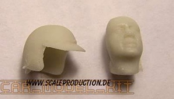 Racecar Driver head "P. Rodriguez" - SCALE PRODUCTION