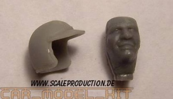 Racecar Driver head "J. Siffert" - SCALE PRODUCTION