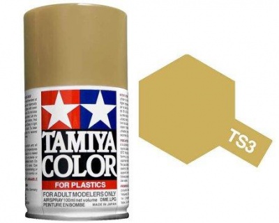 Sprej TS3 Dark Yellow, Tmavě Žlutá - Tamiya
