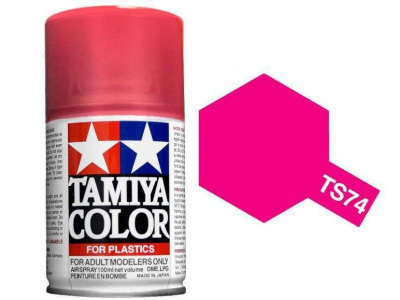 Sprej TS74 Clear Red, Transparentní Červená - Tamiya