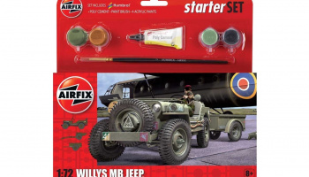 Starter Set military A55117 - Willys MB Jeep (1:72)