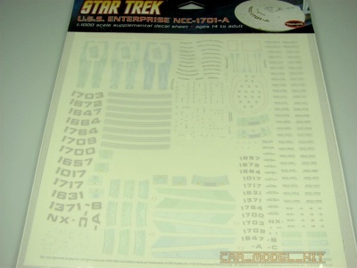 Star Trek Supplemental Starship Decal set 1:1000 - Polar Lights