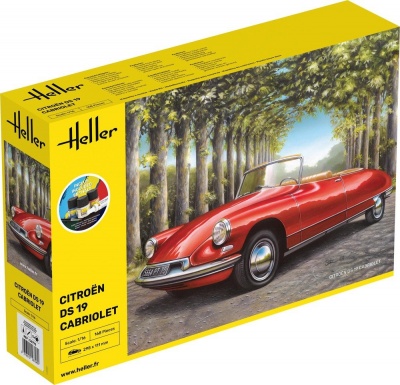 STARTER KIT CITROEN DS 19 CABRIOLET 1/16 - Heller