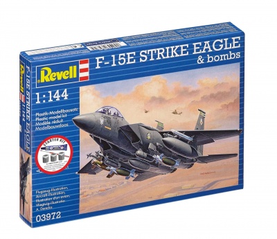 Starter Kit letadlo 73972 - F-15E Strike Eagle & bombs (1:144) - Revell