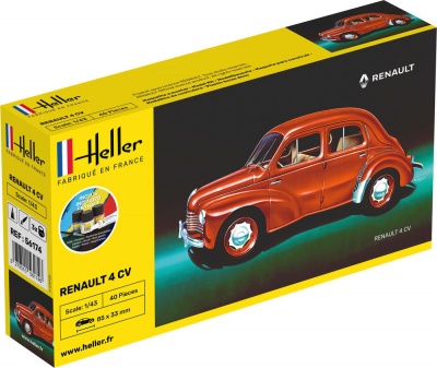 STARTER KIT RENAULT 4 CV 1/43 - Heller