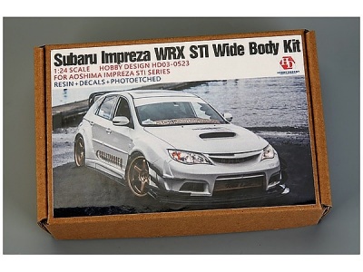 Subaru Impreza WRX STi Wide Body Kit for Aoshima  - Hobby Design