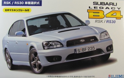 Subaru Legacy B4 RSK/RS30 with Window Frame Masking Stickers 1/24 - Fujimi