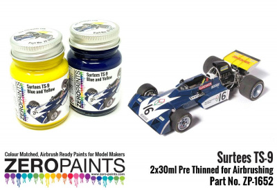 Surtees TS-9 Blue/Yellow Paint Set 2x30ml - Zero Paints