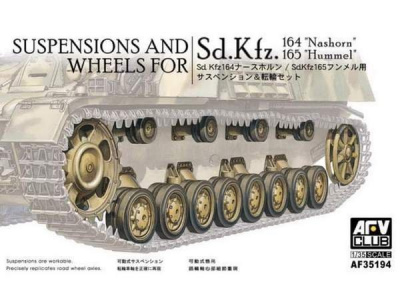 Suspensions and Wheels for Nashorn and Hummel (Sd.Kfz 1/35 - Club Car-model-kit.cz