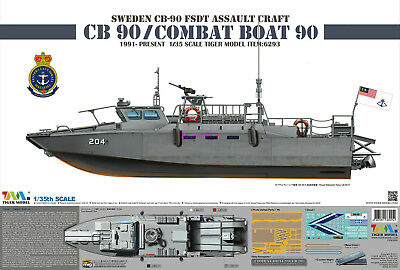 Sweden CB-90 FSDT Assault Craft CB 90/Combat Boat 90 1:35 - Tiger Model