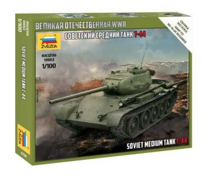 T-44 Soviet Tank (1:100) - Zvezda