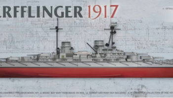 SMS Derfflinger 1917 (Full Hull with metal barrels) 1/700 - Takom