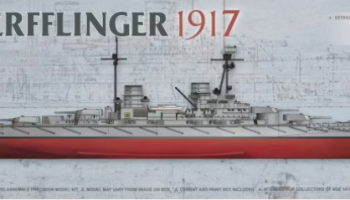 SLEVA 231,-Kč 25% DISCOUNT - SMS Derfflinger 1917 (Full Hull with metal barrels) 1/700 - Takom