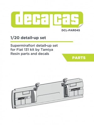 Tail and lights upgrade for Fiat 131 Abarth 1/20 - Decalcas