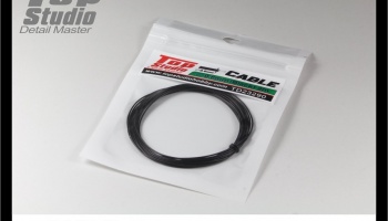 0.6mm Black Cable 2m - Top Studio
