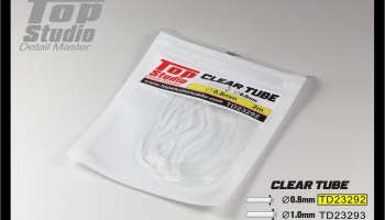 0.8mm Clear Tube 2m- Top Studio