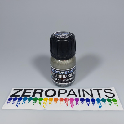 Titanium Silver Paint - 30ml - Zero Metal Finishes - Zero Paints