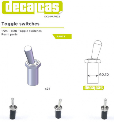 Toggle switches 1/24 - Decalcas